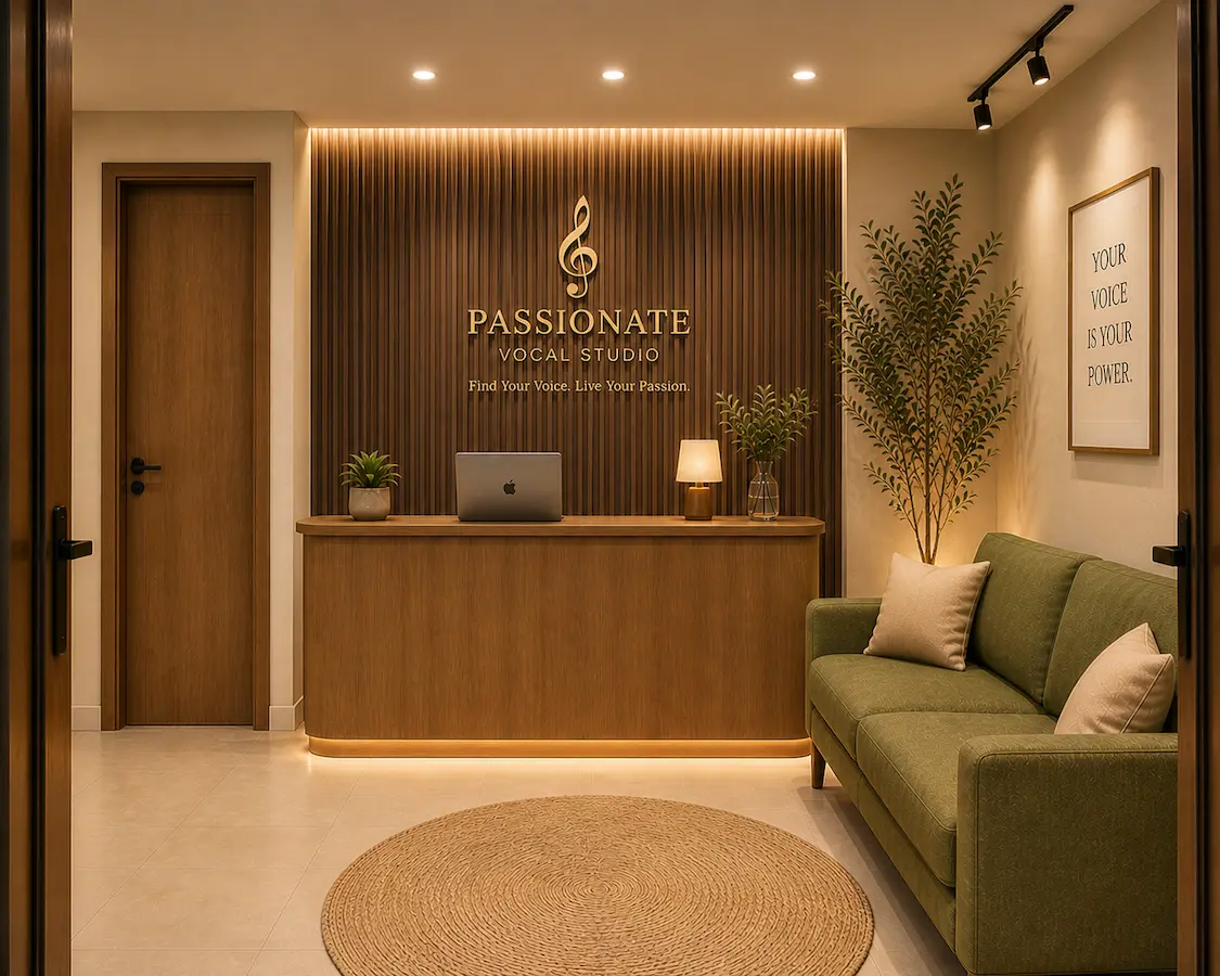 Passionet boutique vocal studio reception in Bukit Jalil